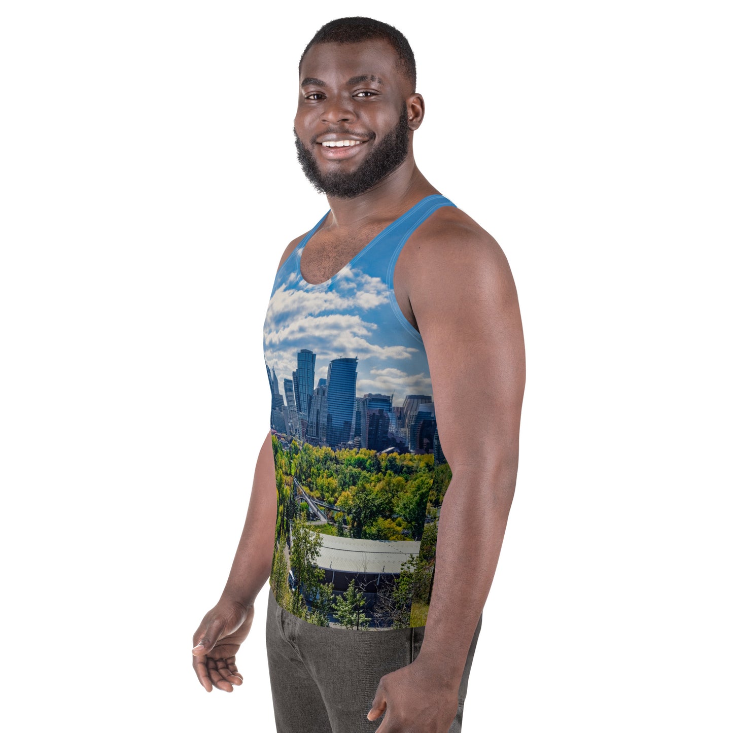 Men's All-Over Tank Top - Downtown Calgary McHugh Bluff Fall