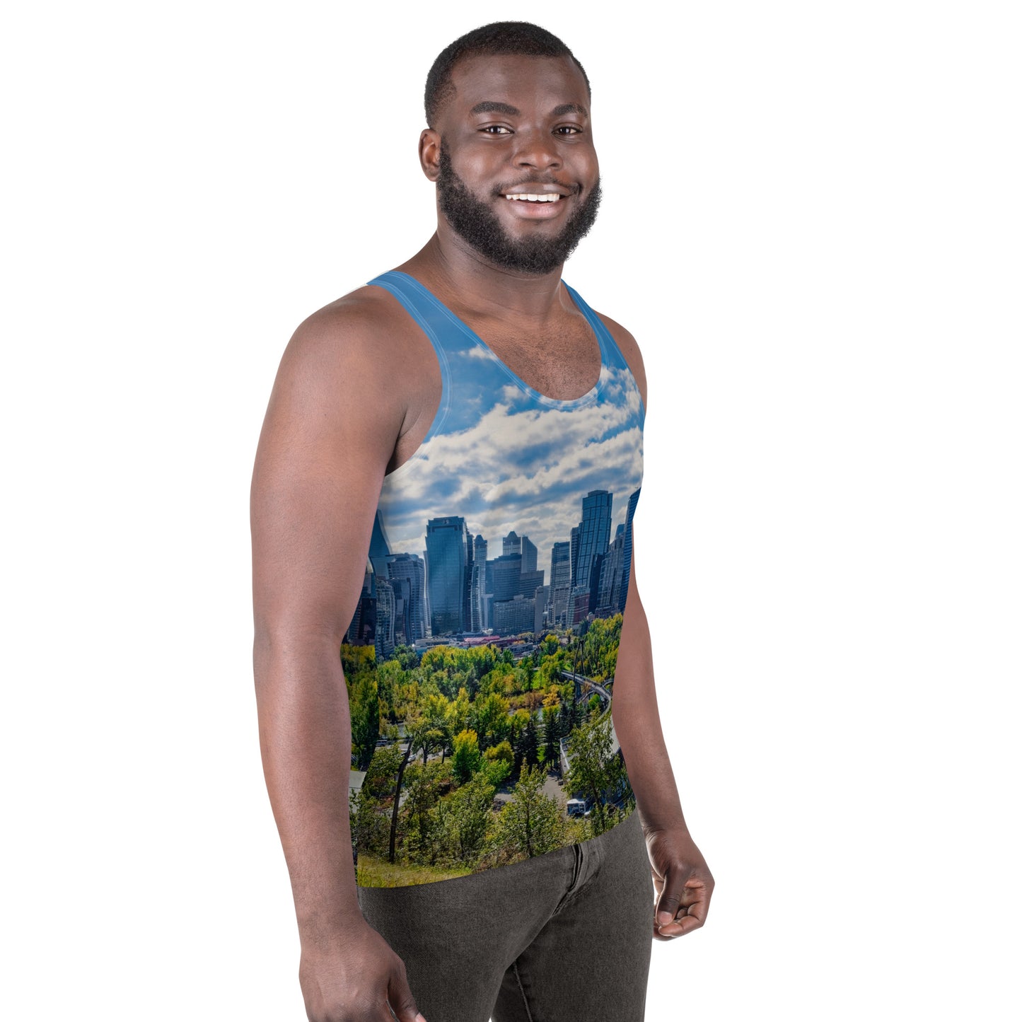 Men's All-Over Tank Top - Downtown Calgary McHugh Bluff Fall