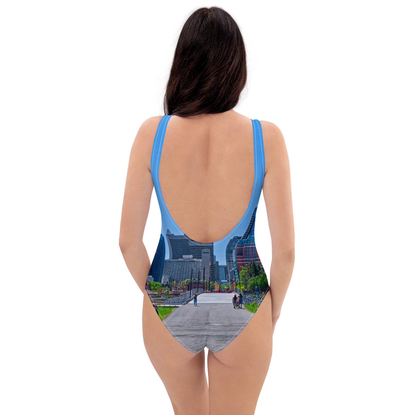 One-Piece Swimsuit - Downtown Calgary Prince's Island Park HDR