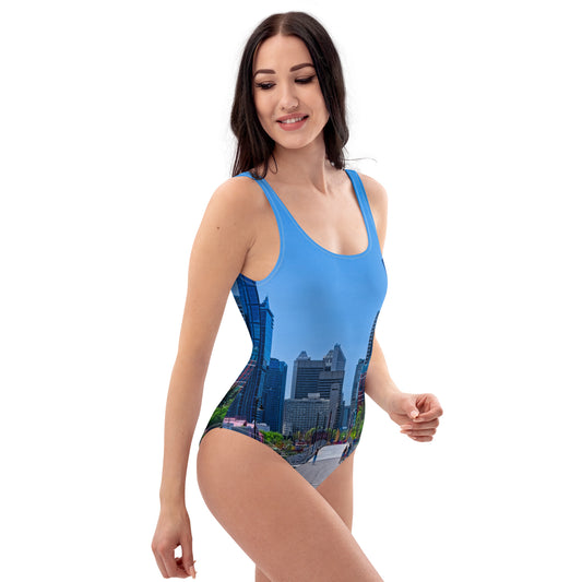One-Piece Swimsuit - Downtown Calgary Prince's Island Park HDR