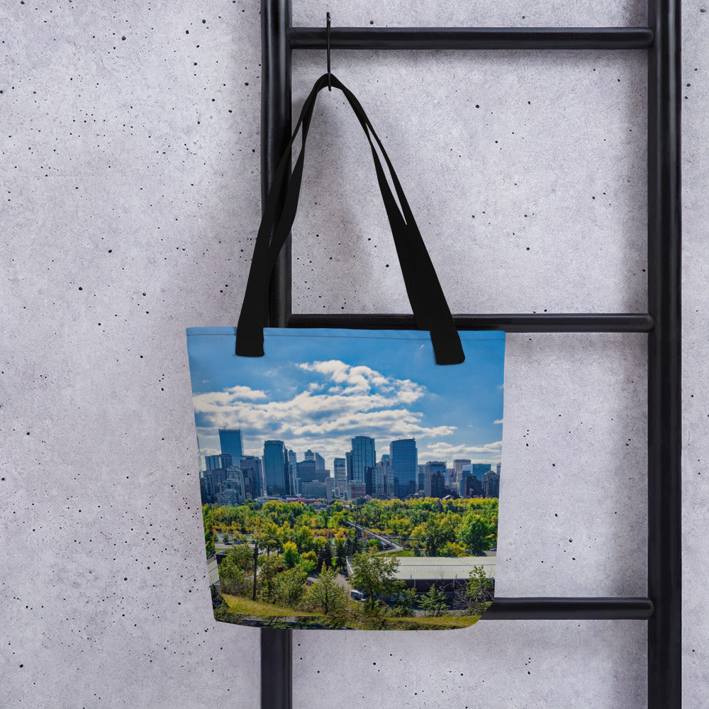 All-Over Print Tote Bag - Downtown Calgary McHugh Bluff Fall