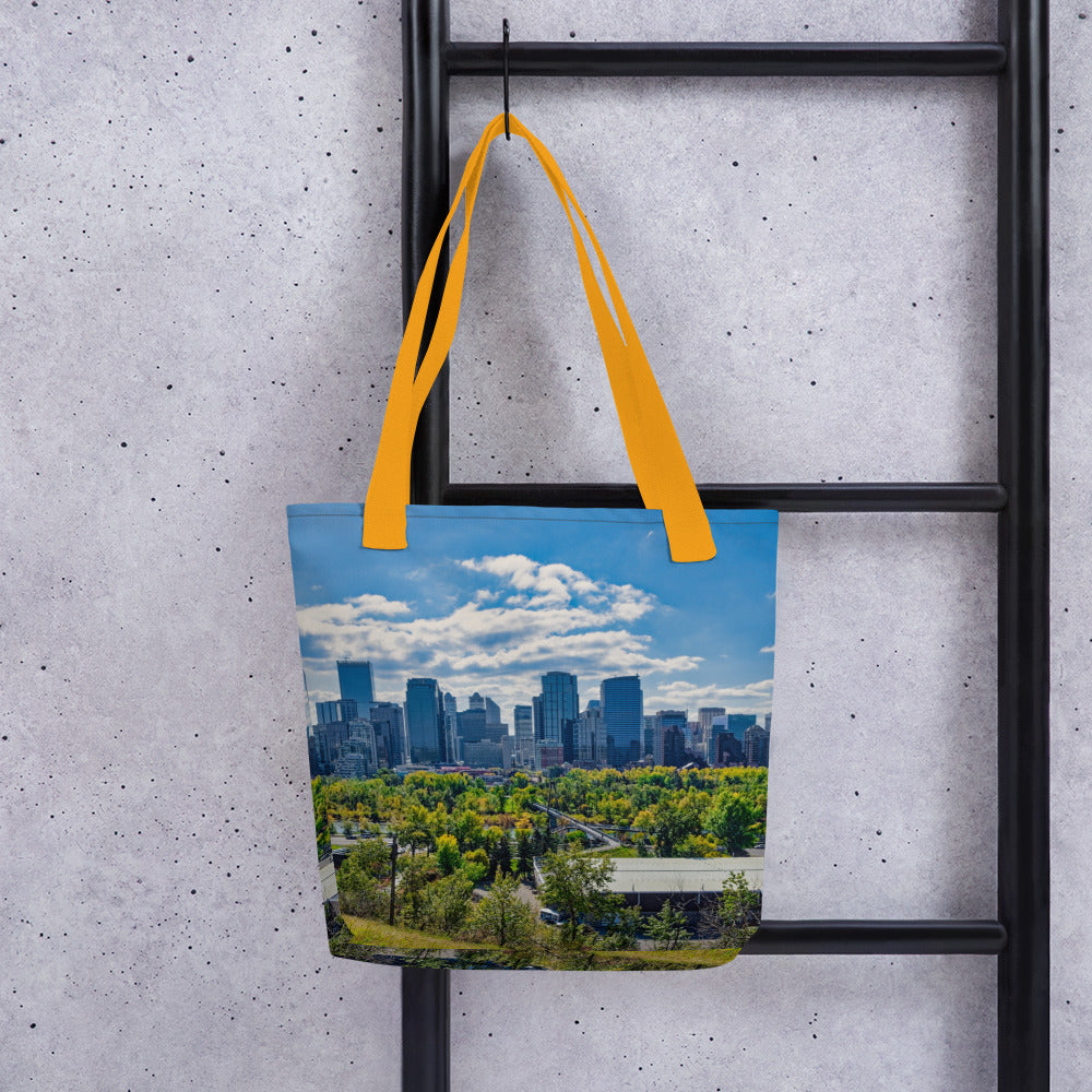 All-Over Print Tote Bag - Downtown Calgary McHugh Bluff Fall