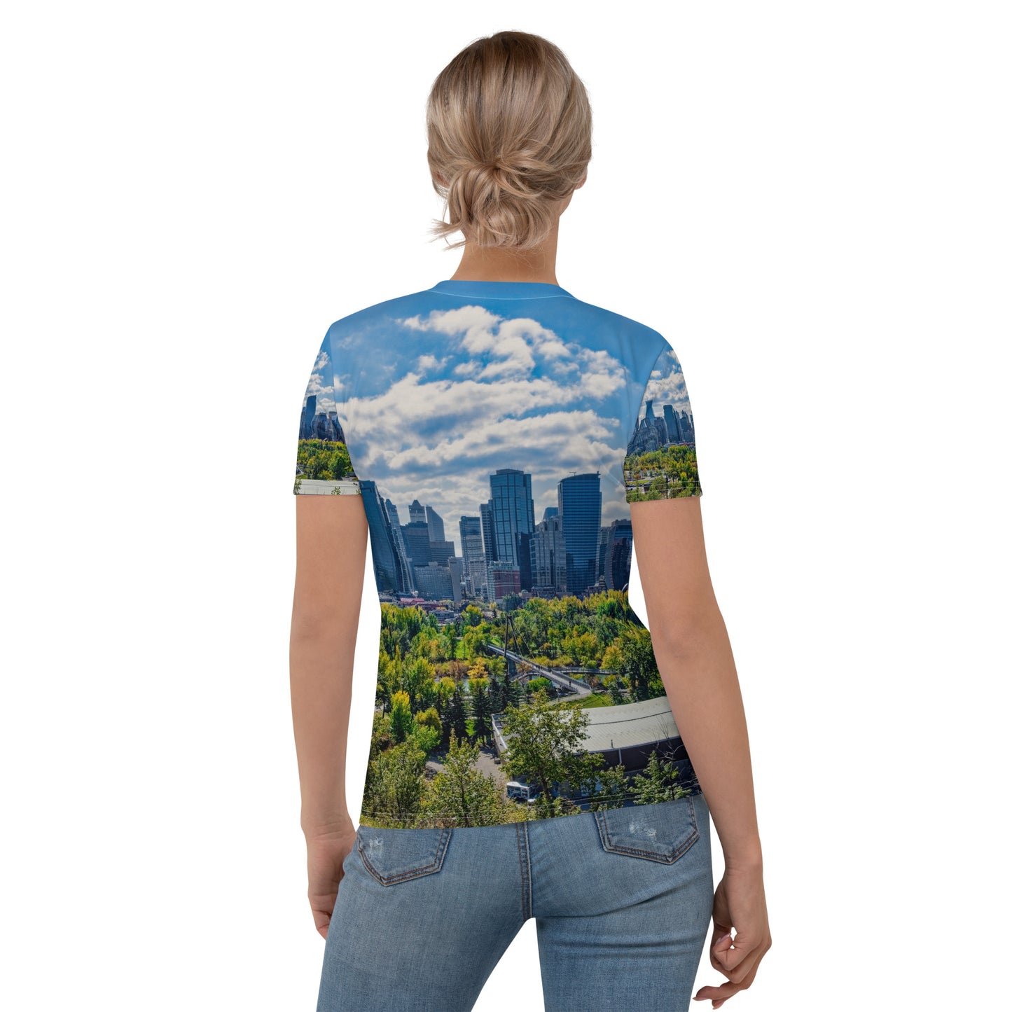 Women's All-Over T-Shirt - Downtown Calgary McHugh Bluff Fall