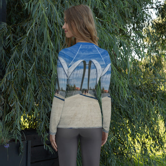 Women's Rash Guard - George C. King Bridge