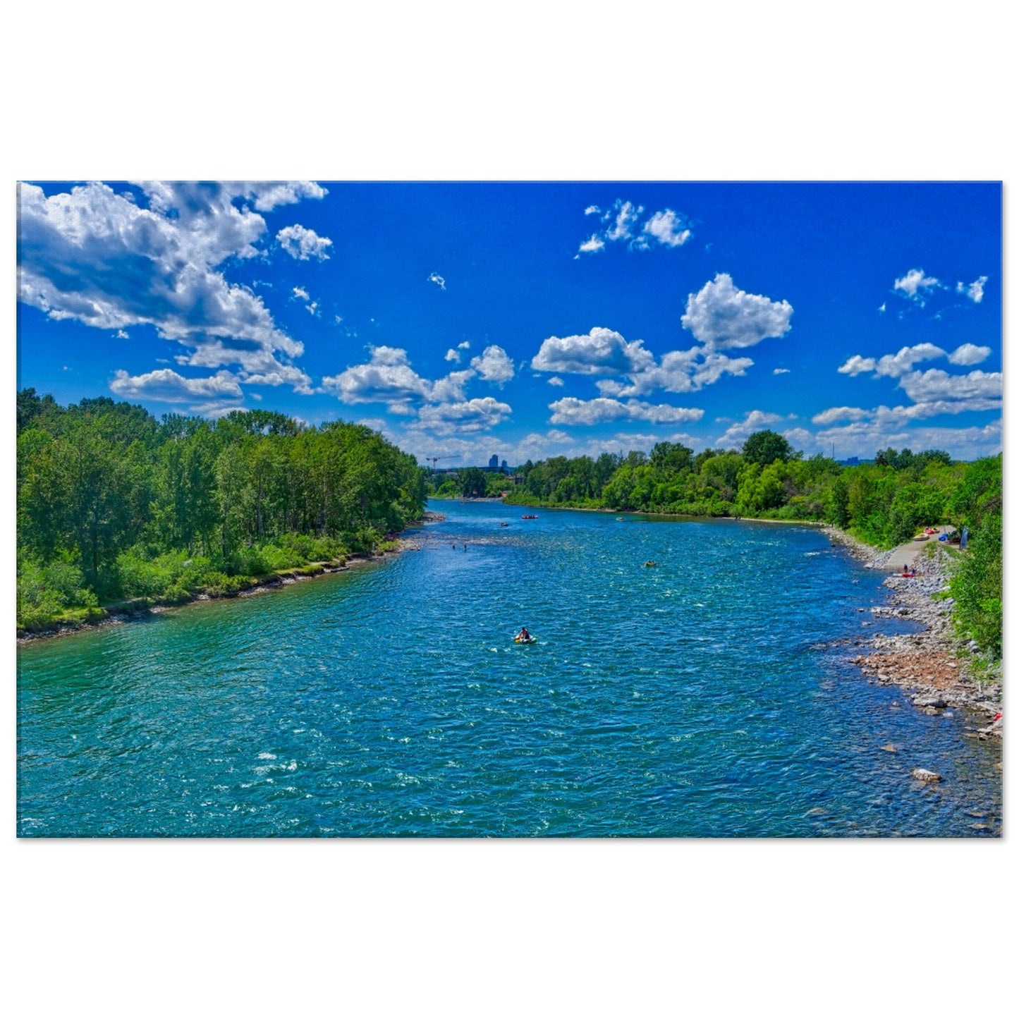 Canvas Print - Prince's Island Park Bow River HDR