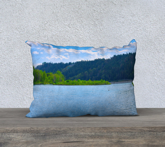 20x14 Pillow Case - Edworthy Park Bow River