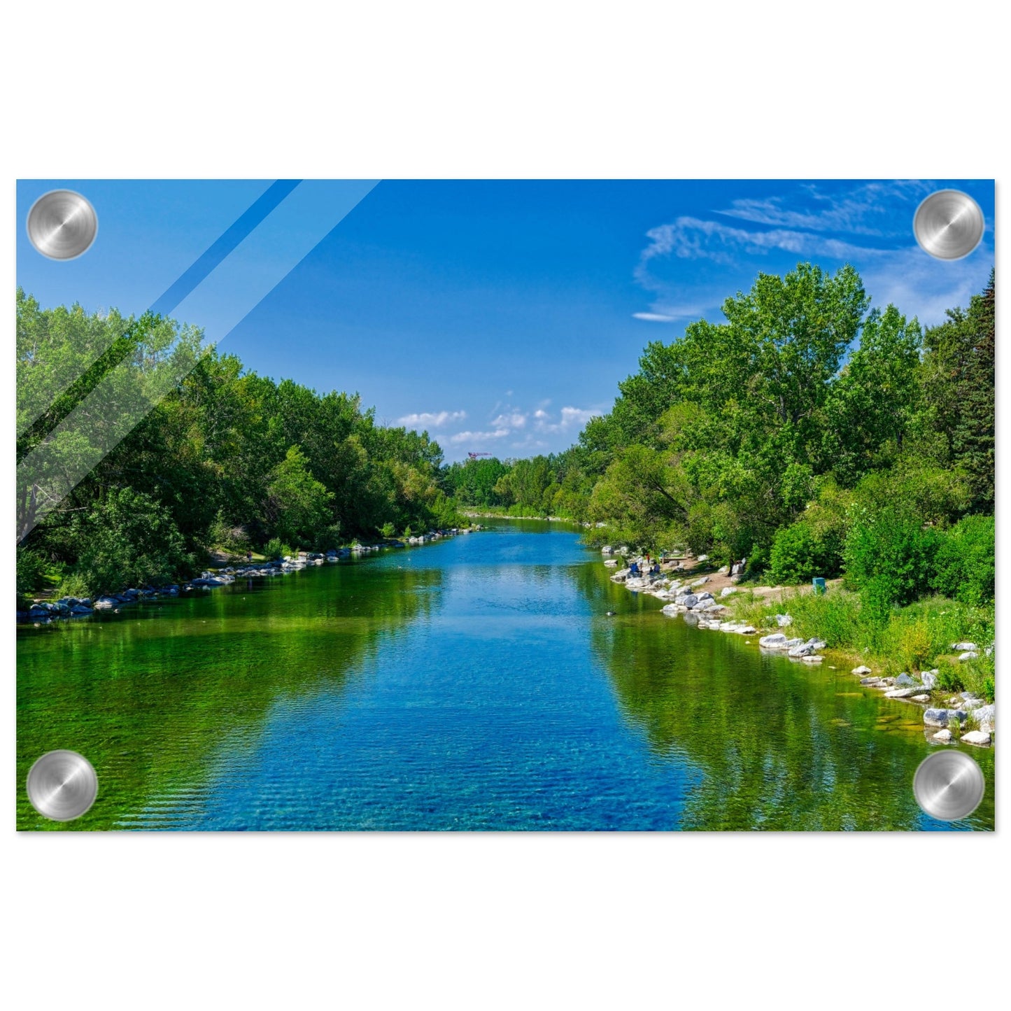 Acrylic Print - Bow River South Prince's Island Park HDR