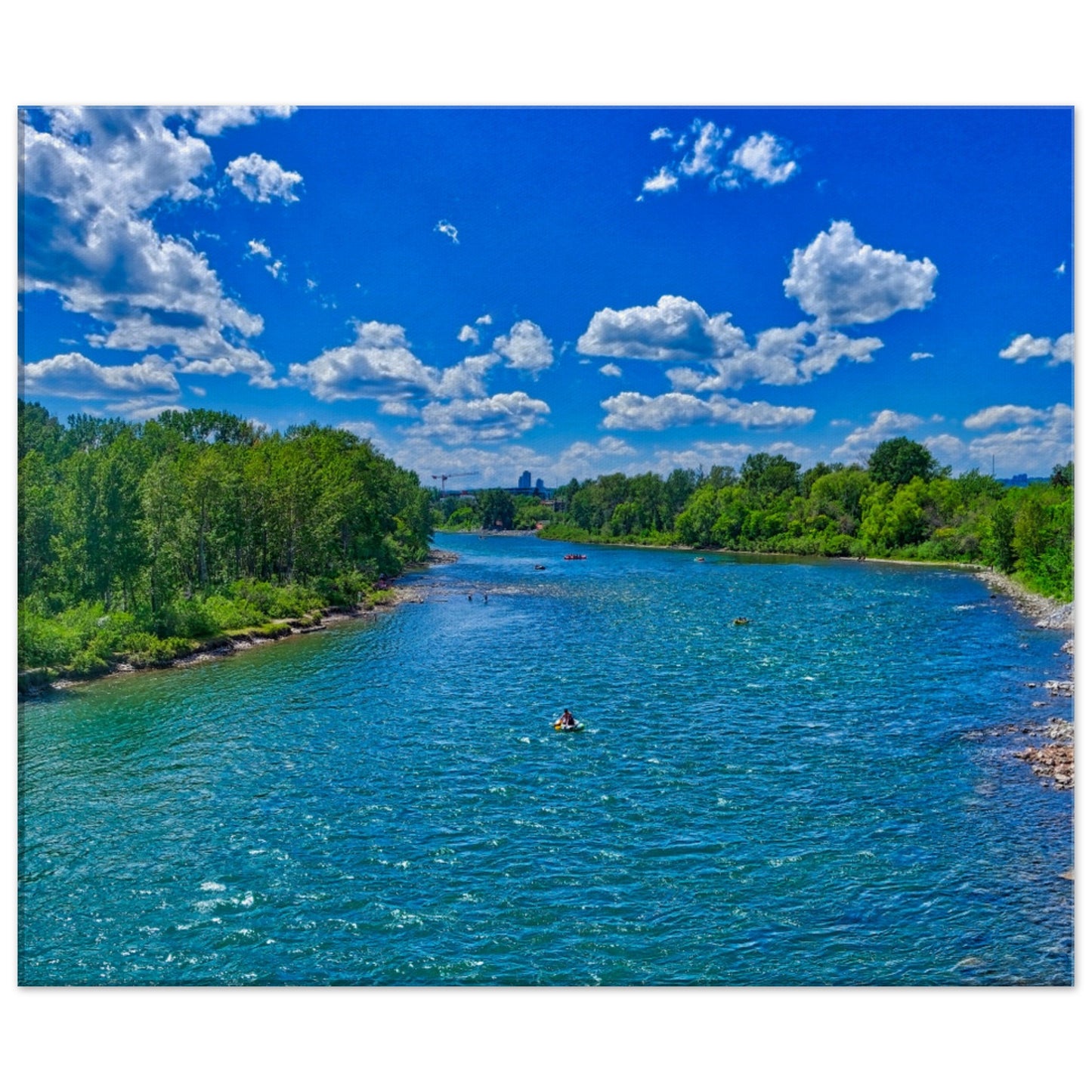 Canvas Print - Prince's Island Park Bow River HDR
