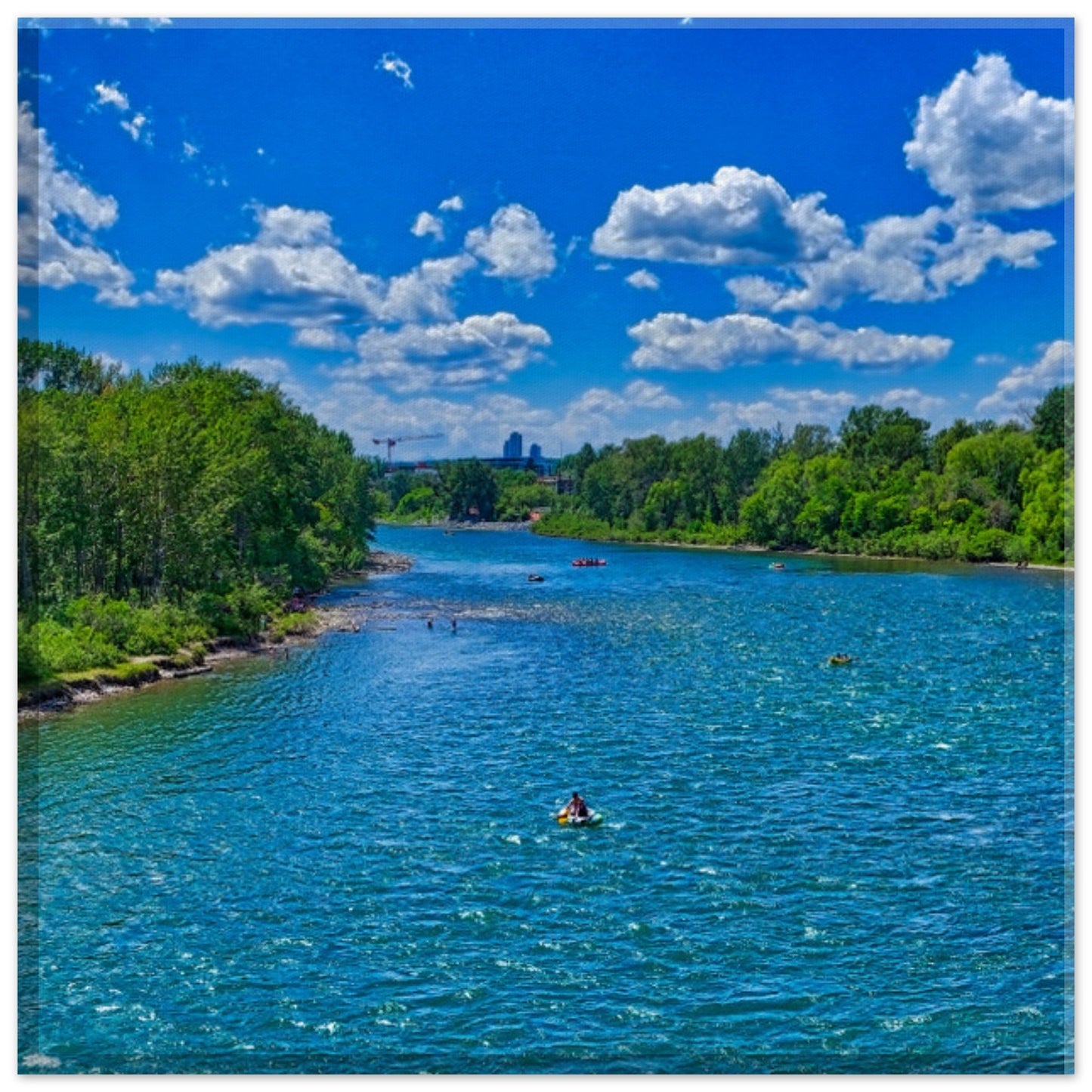 Canvas Print - Prince's Island Park Bow River HDR