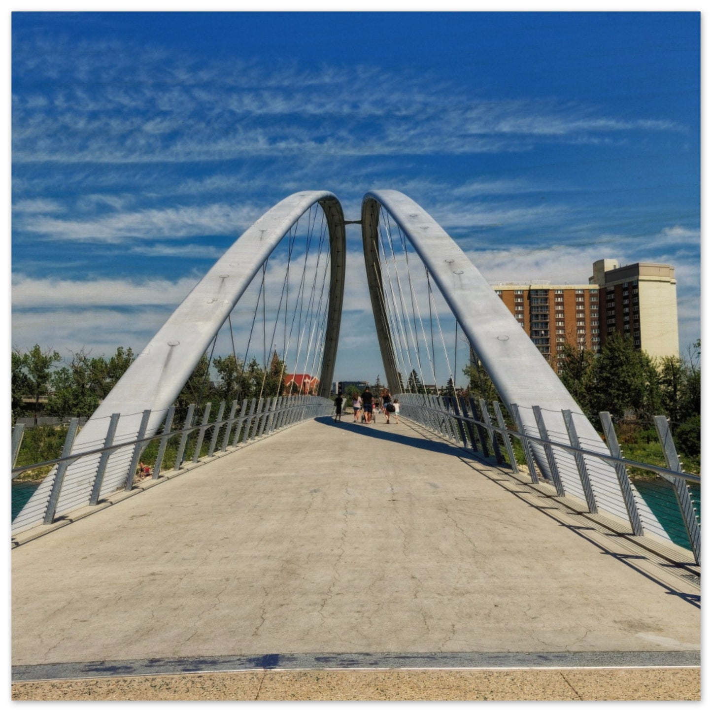 Wood Print - George C. King Bridge