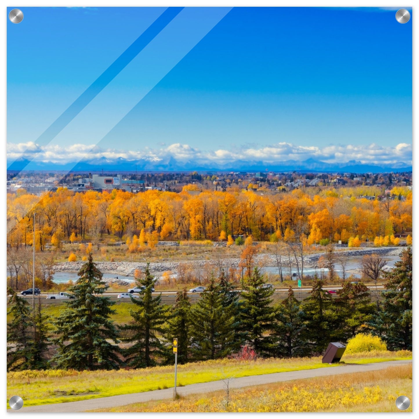 Acrylic Print - Fall Colours Max Bell Centre