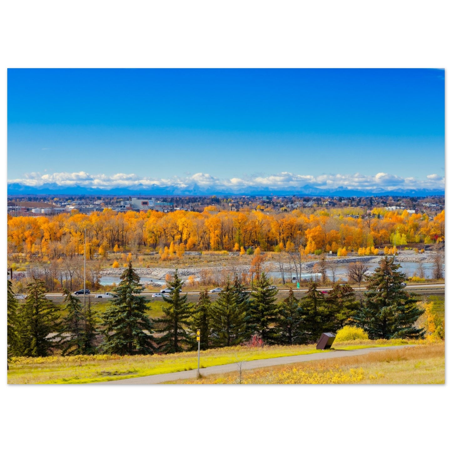 Premium Semi-Glossy Poster Print - Fall Colours Max Bell Centre