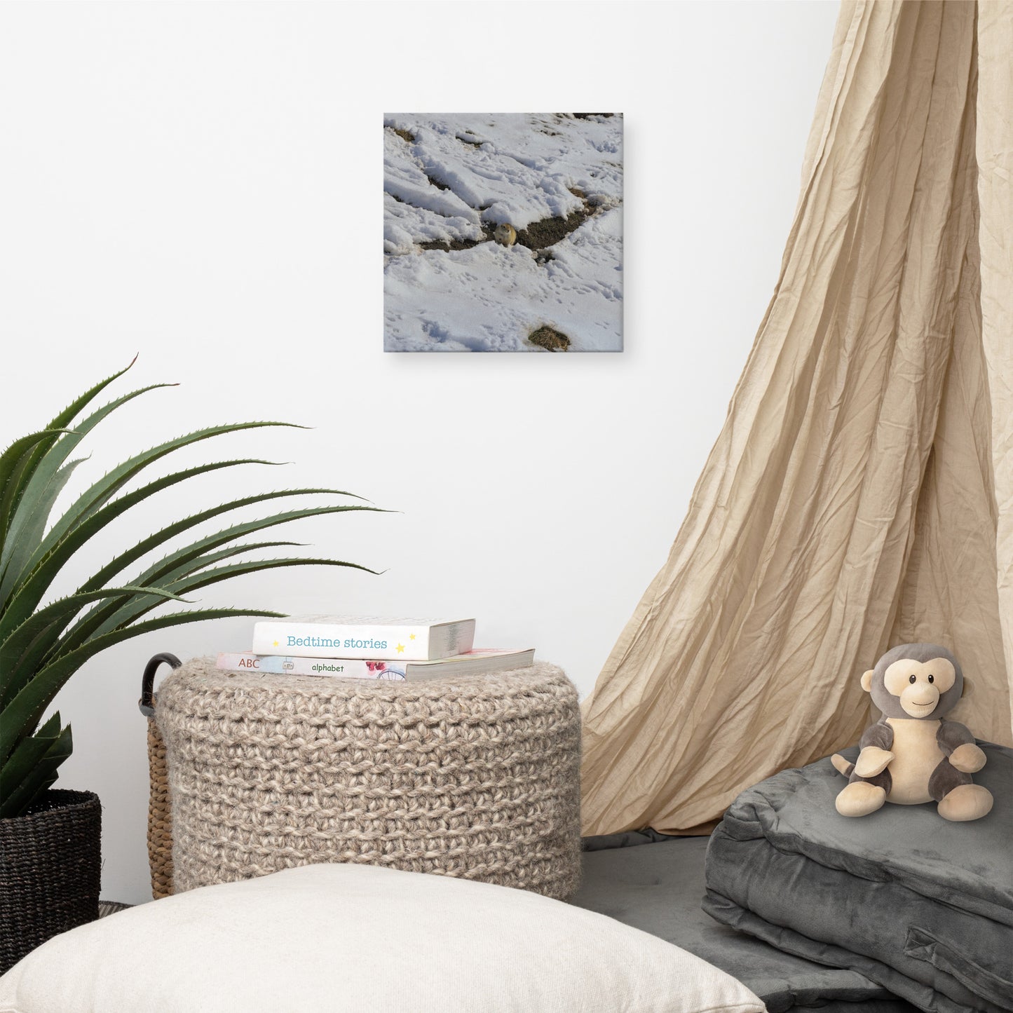Canvas Print - Max Bell Centre Gopher Winter