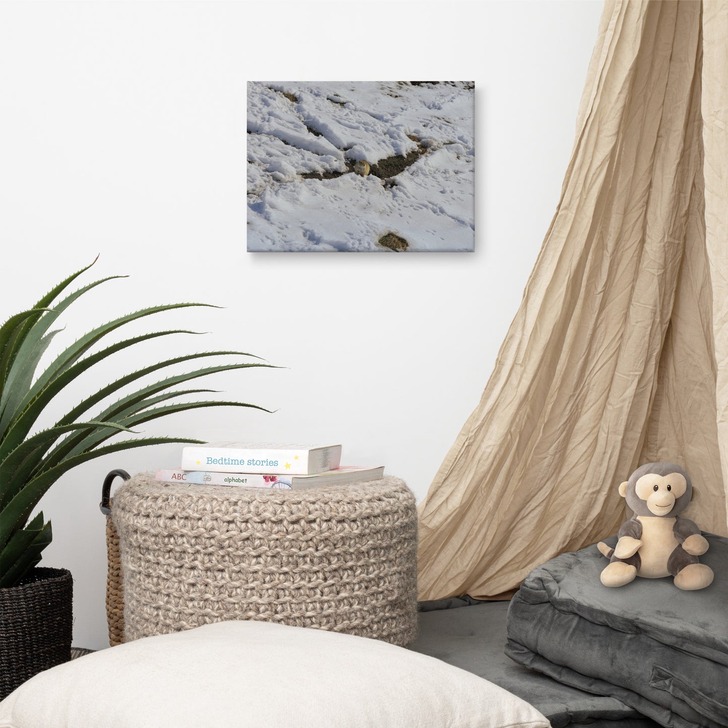 Canvas Print - Max Bell Centre Gopher Winter