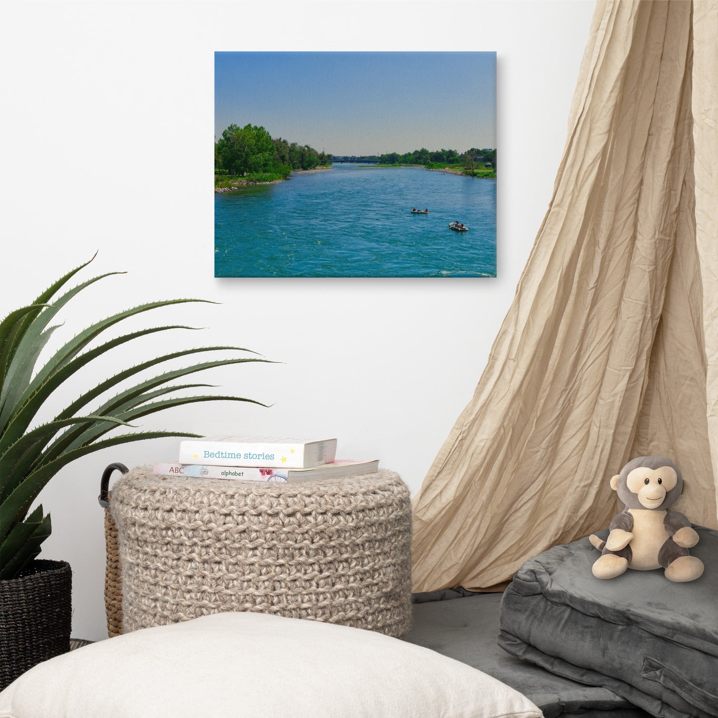 Canvas Print - Bow River George C. King Bridge