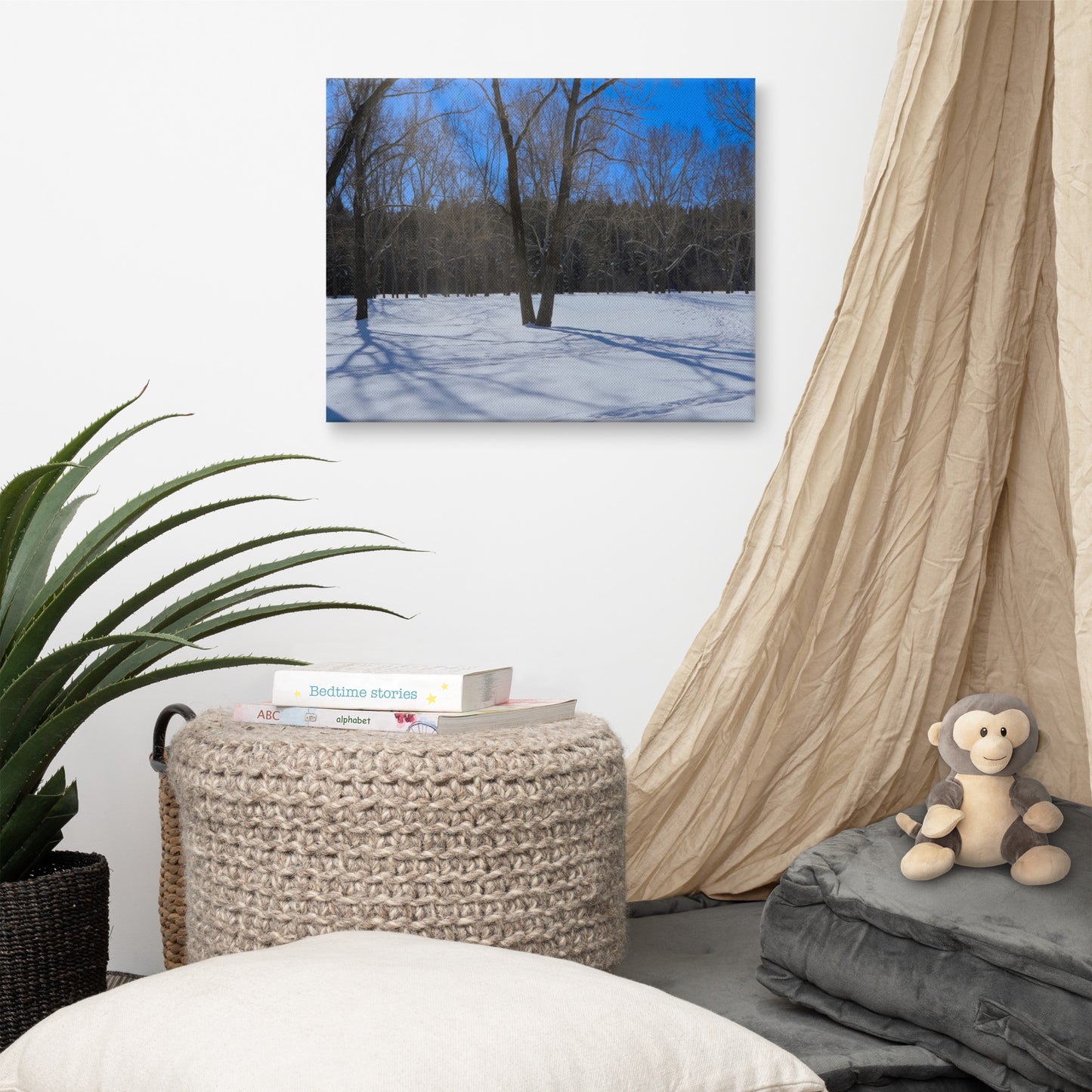Canvas Prints - Bowness Park Field Winter