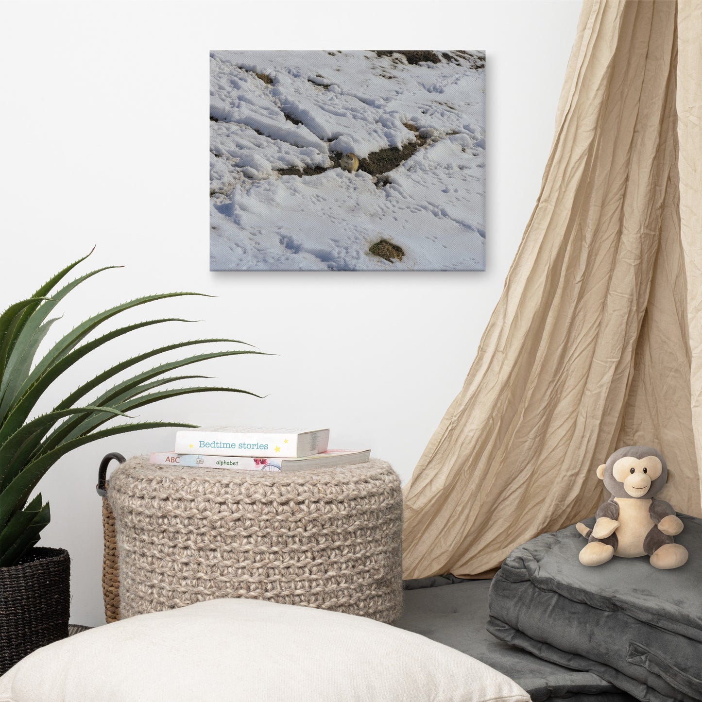 Canvas Print - Max Bell Centre Gopher Winter