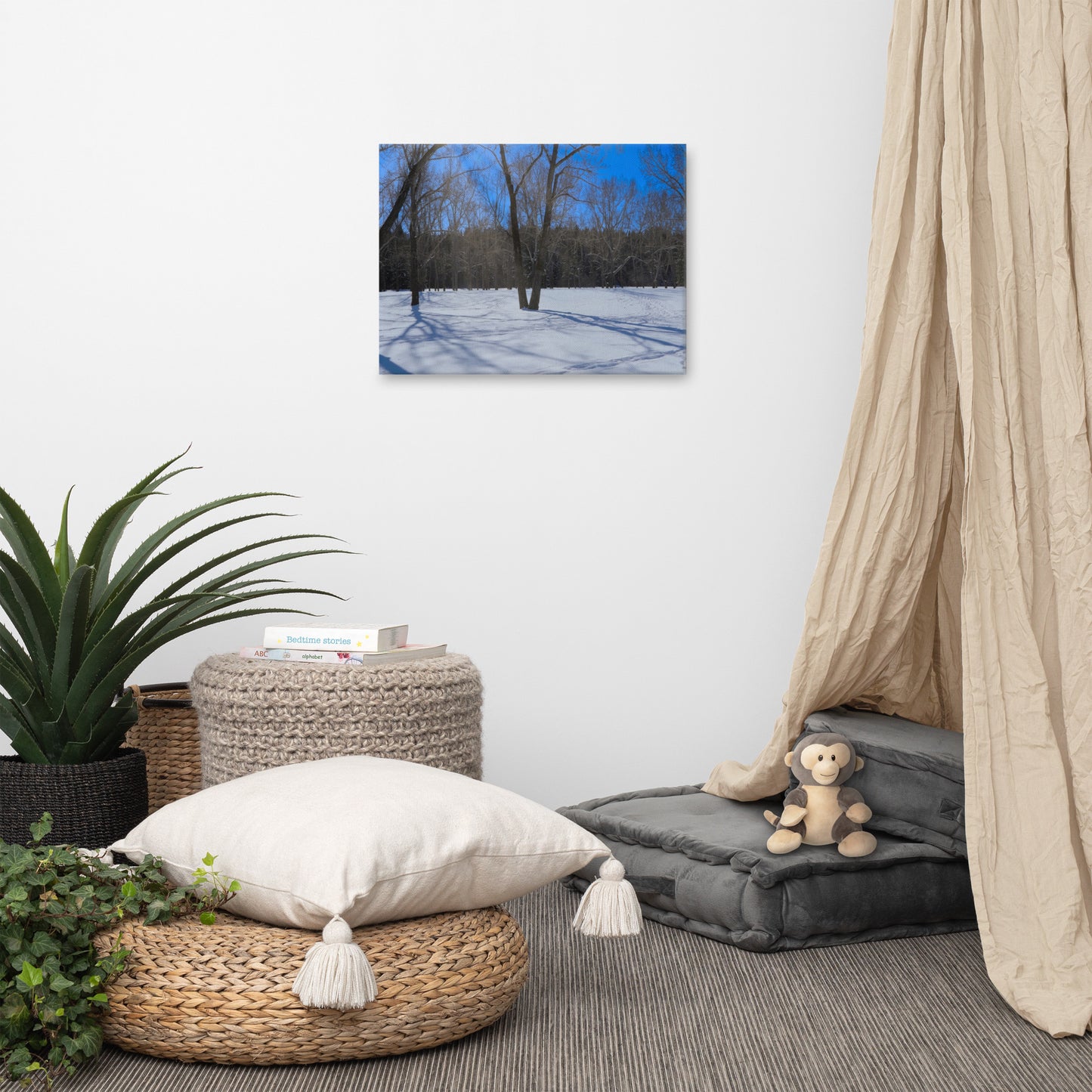 Canvas Prints - Bowness Park Field Winter