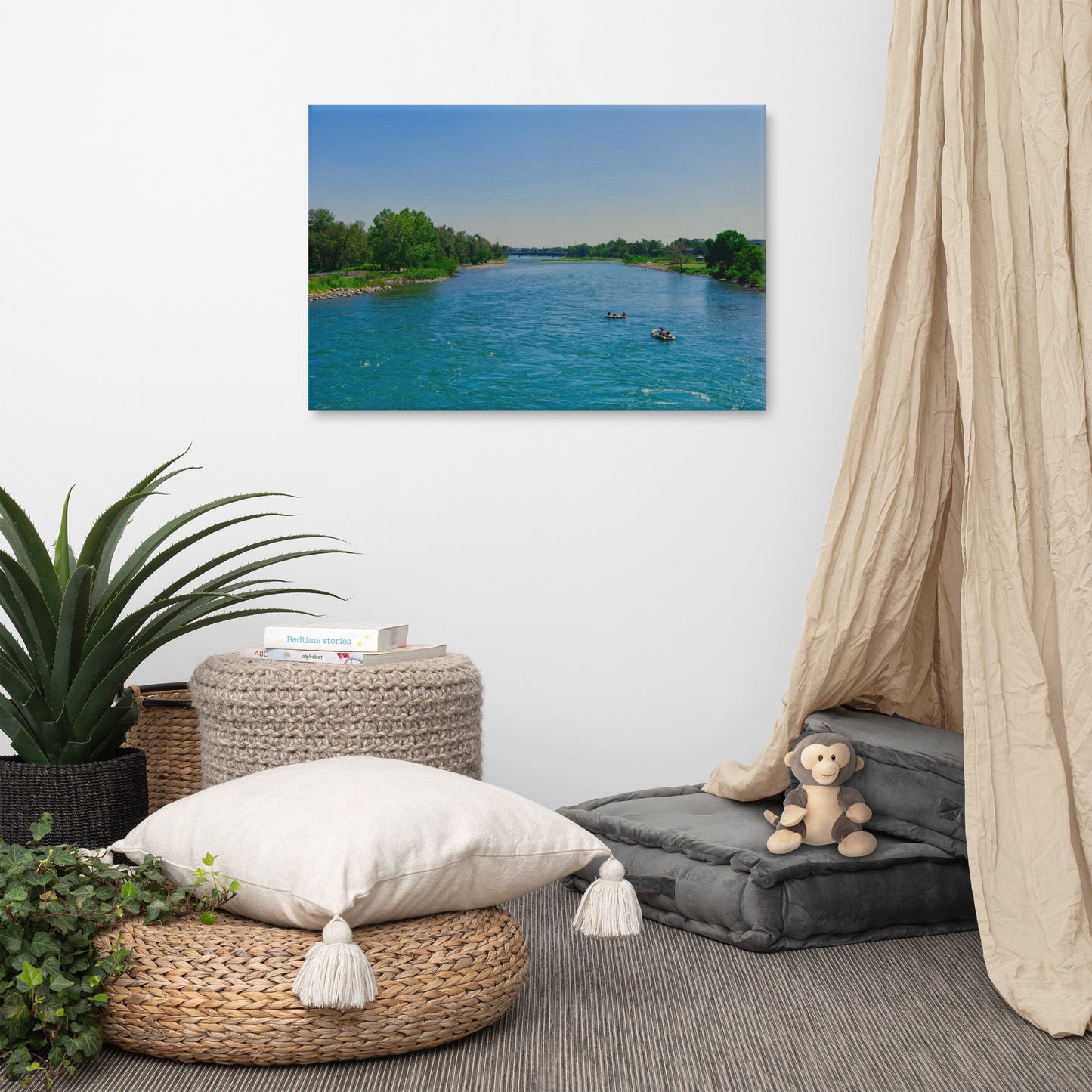 Canvas Print - Bow River George C. King Bridge