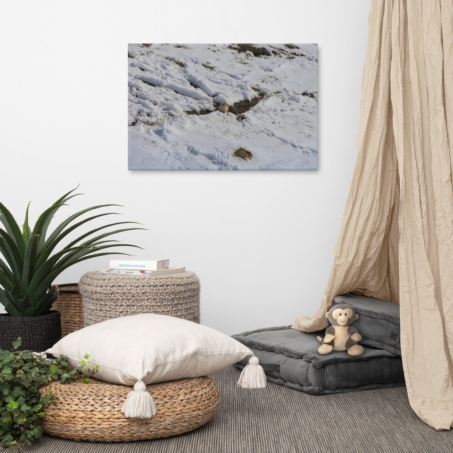 Canvas Print - Max Bell Centre Gopher Winter
