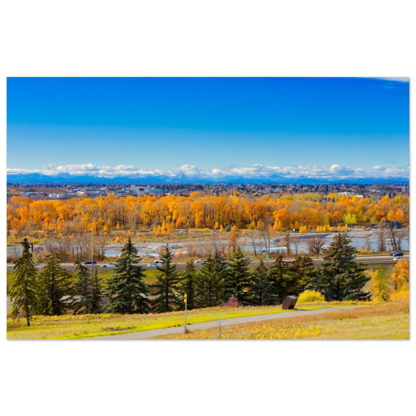 Premium Semi-Glossy Poster Print - Fall Colours Max Bell Centre