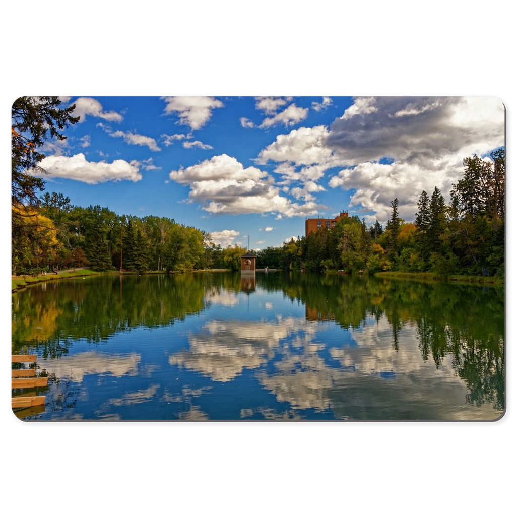 Desk Mats - Bowness Park Lagoon Fall