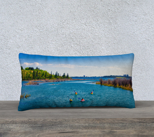 24x12 Pillow Case - Elbow River Weaselhead