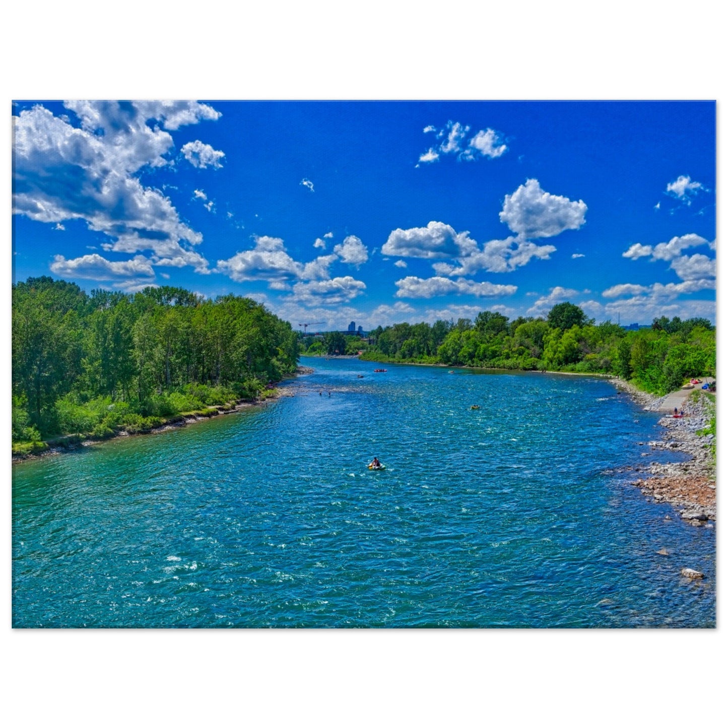 Canvas Print - Prince's Island Park Bow River HDR