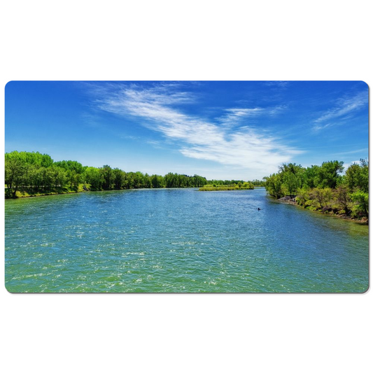 Desk Mats - Bow River Eric Harvie Bridge Spring