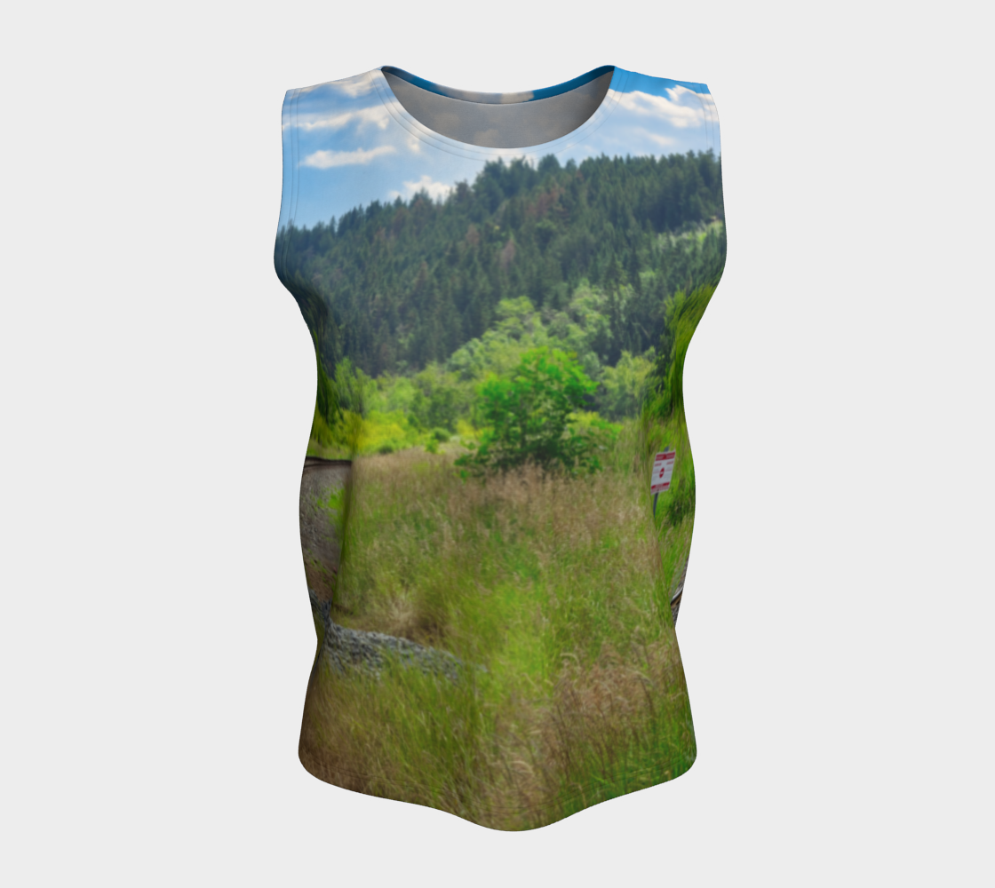 Women's All-Over Loose Regular Tank Top - Edworthy Park CPKC Tracks