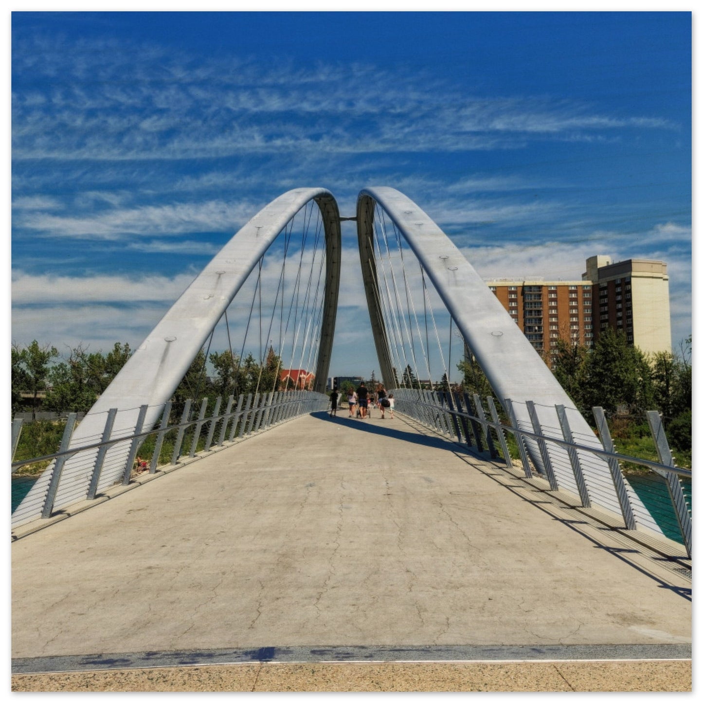 Wood Print - George C. King Bridge
