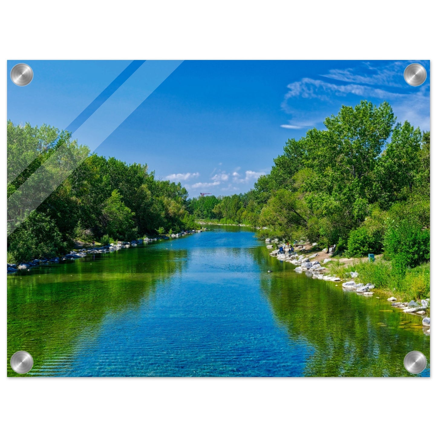 Acrylic Print - Bow River South Prince's Island Park HDR