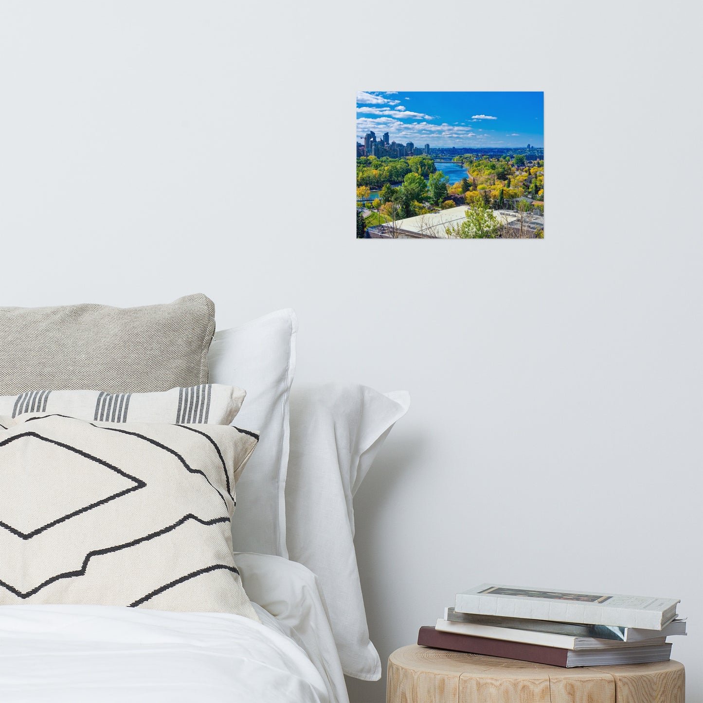 Matte Poster Print - Bow River Peace Bridge McHugh Bluff Fall HDR