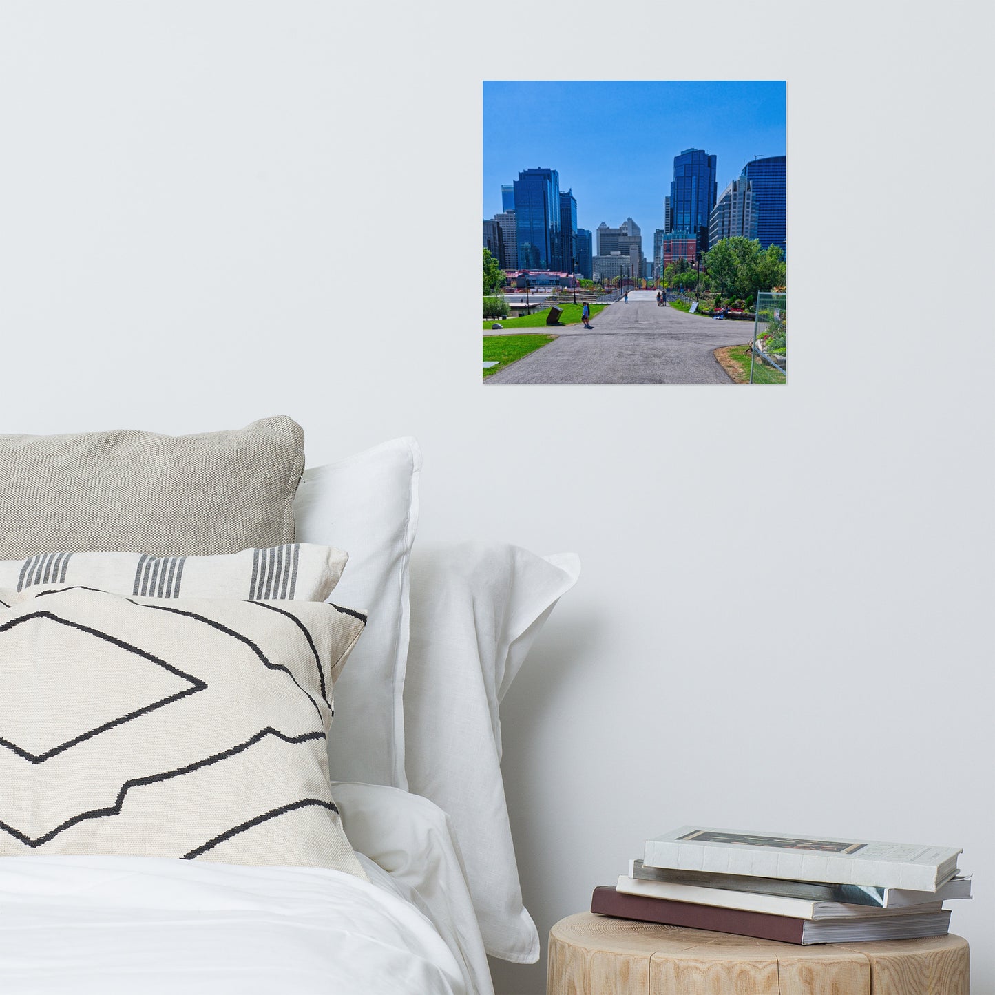 Matte Poster Print - Downtown Calgary Prince's Island Park HDR