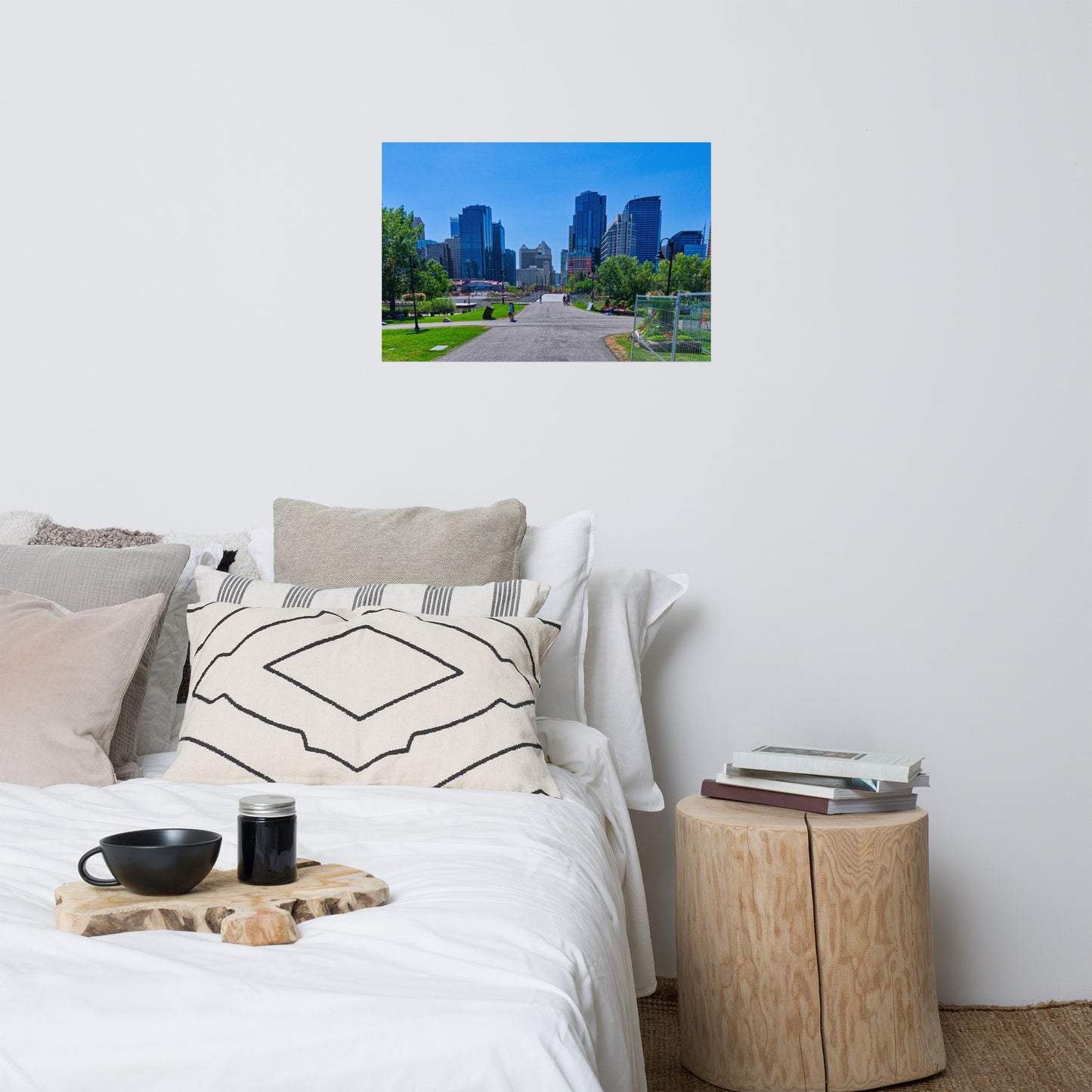 Matte Poster Print - Downtown Calgary Prince's Island Park HDR