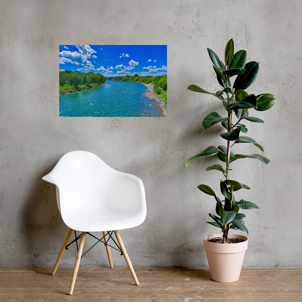 Matte Poster Print - Prince's Island Park Bow River HDR