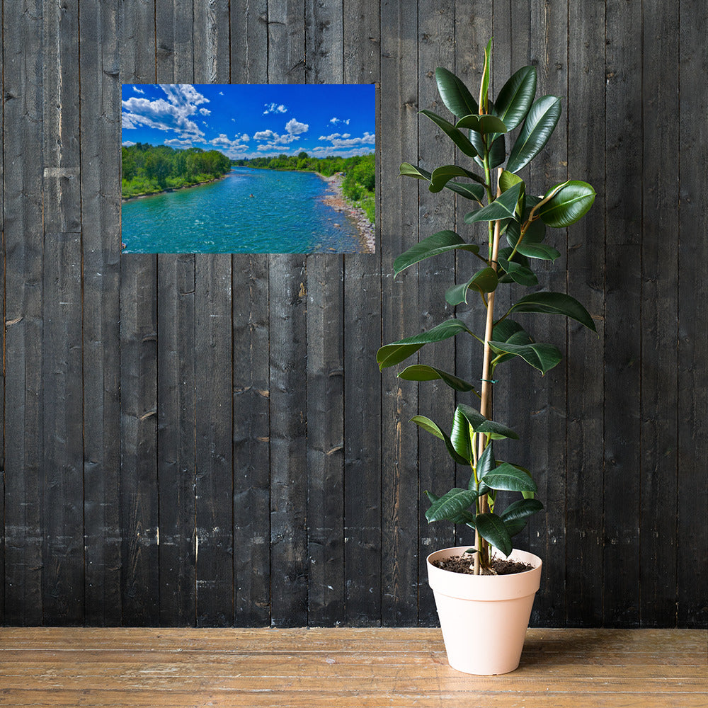 Matte Poster Print - Prince's Island Park Bow River HDR