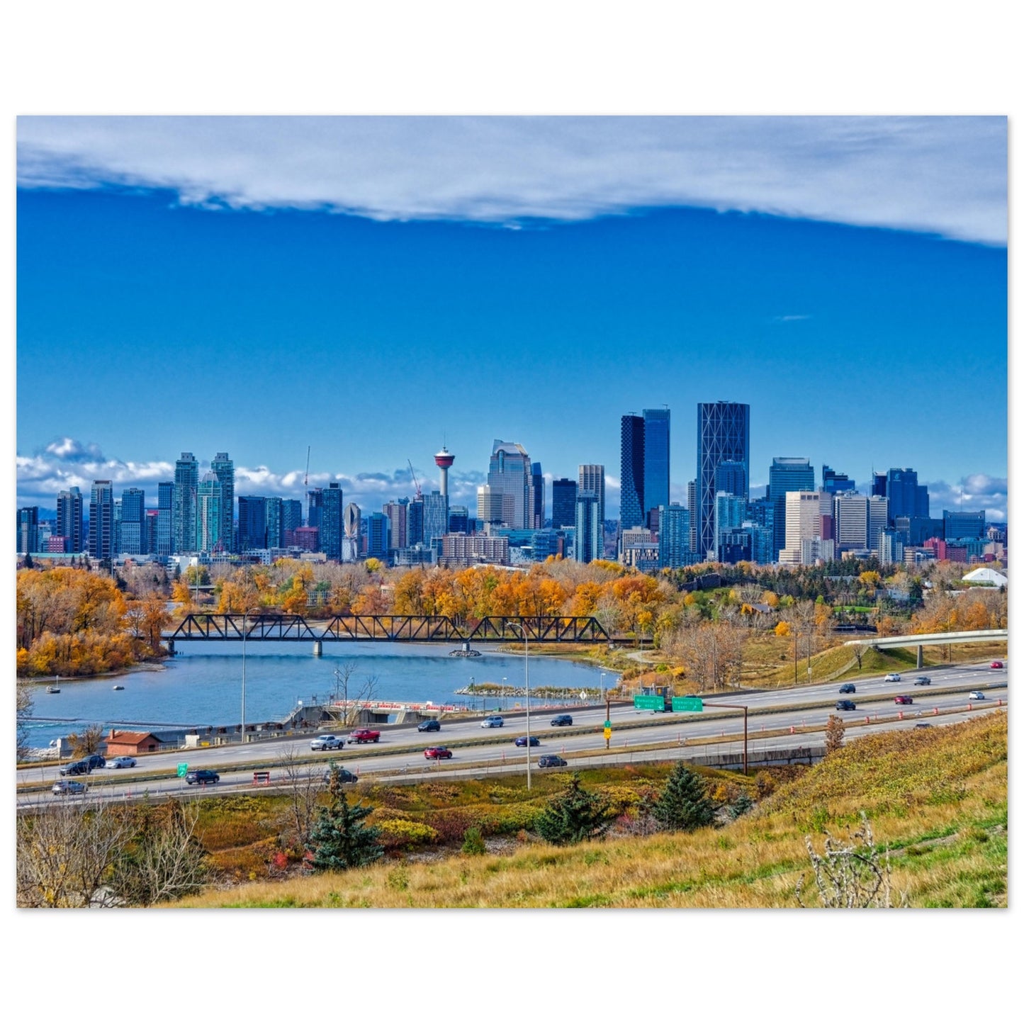 Foam Print - Downtown Calgary Max Bell Centre Fall HDR