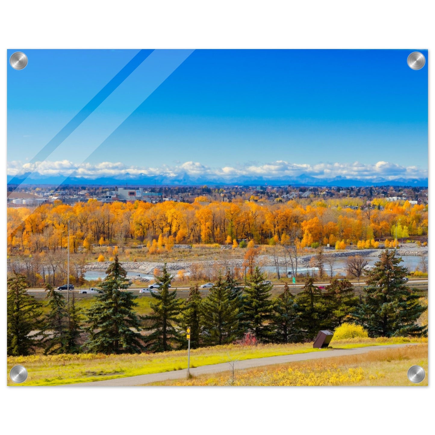 Acrylic Print - Fall Colours Max Bell Centre