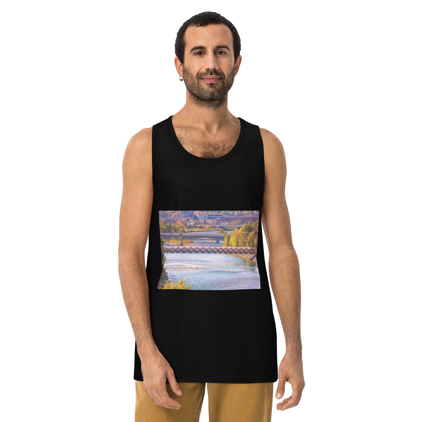 Men’s Premium Tank Top - Peace Bridge McHugh Bluff Fall