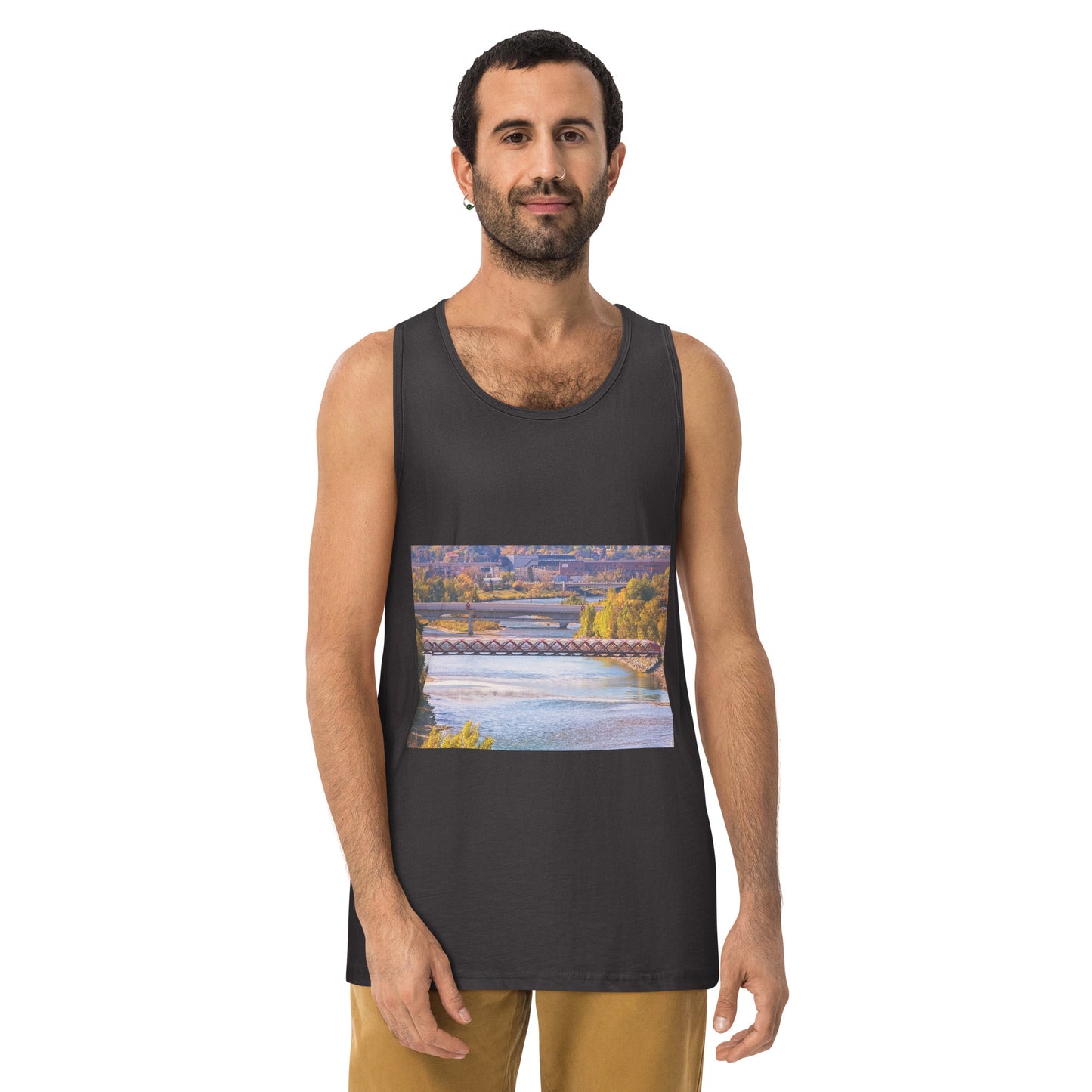 Men’s Premium Tank Top - Peace Bridge McHugh Bluff Fall