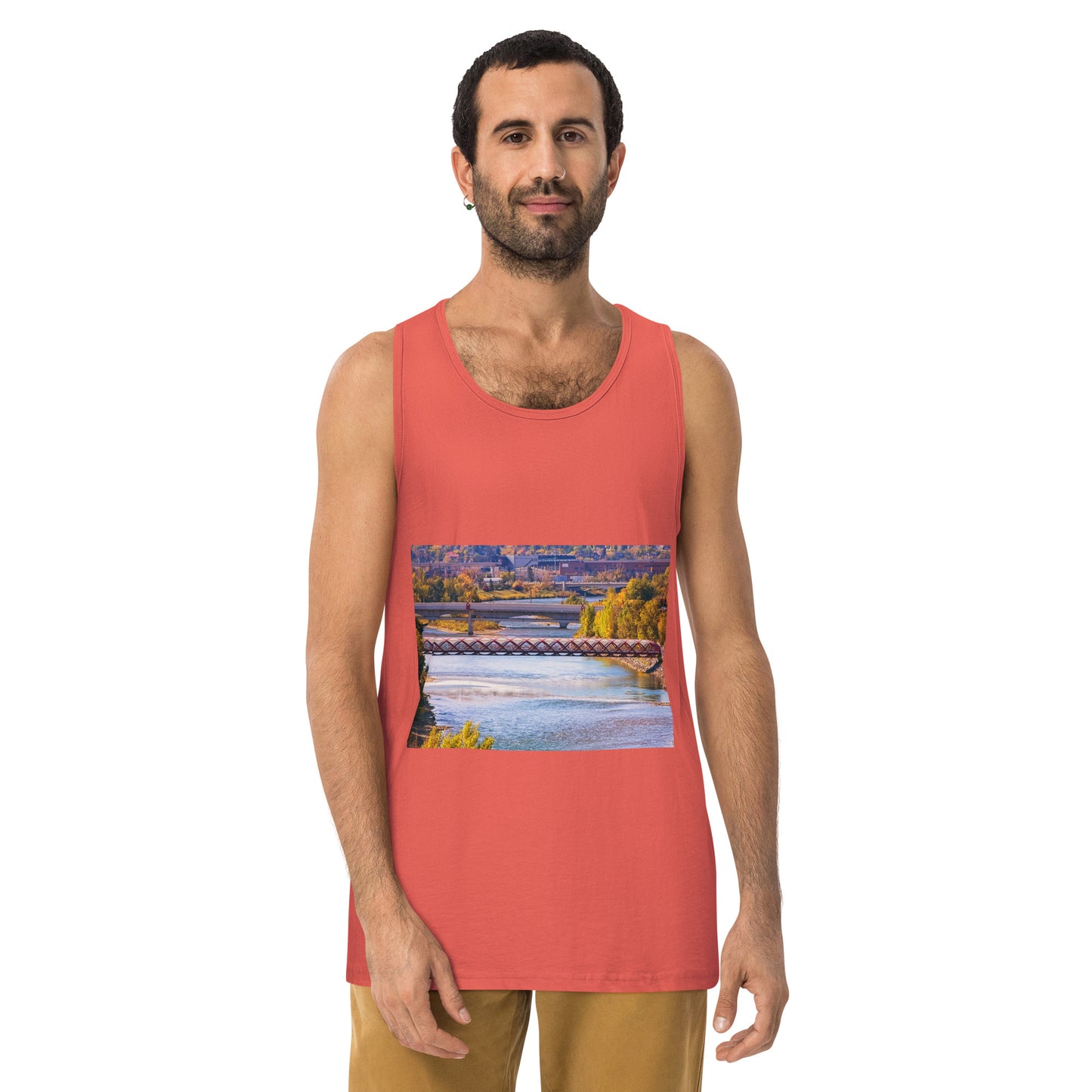 Men’s Premium Tank Top - Peace Bridge McHugh Bluff Fall