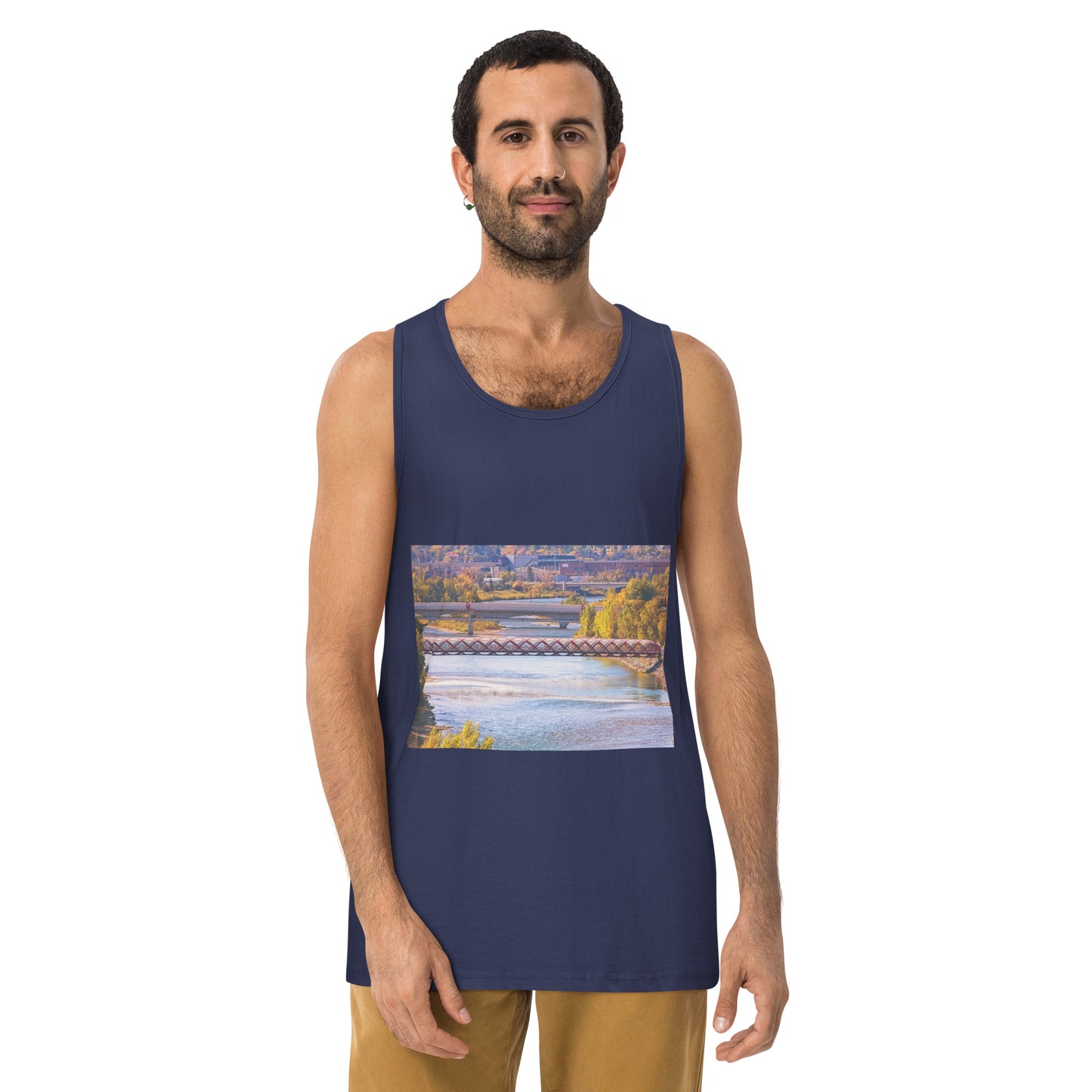 Men’s Premium Tank Top - Peace Bridge McHugh Bluff Fall