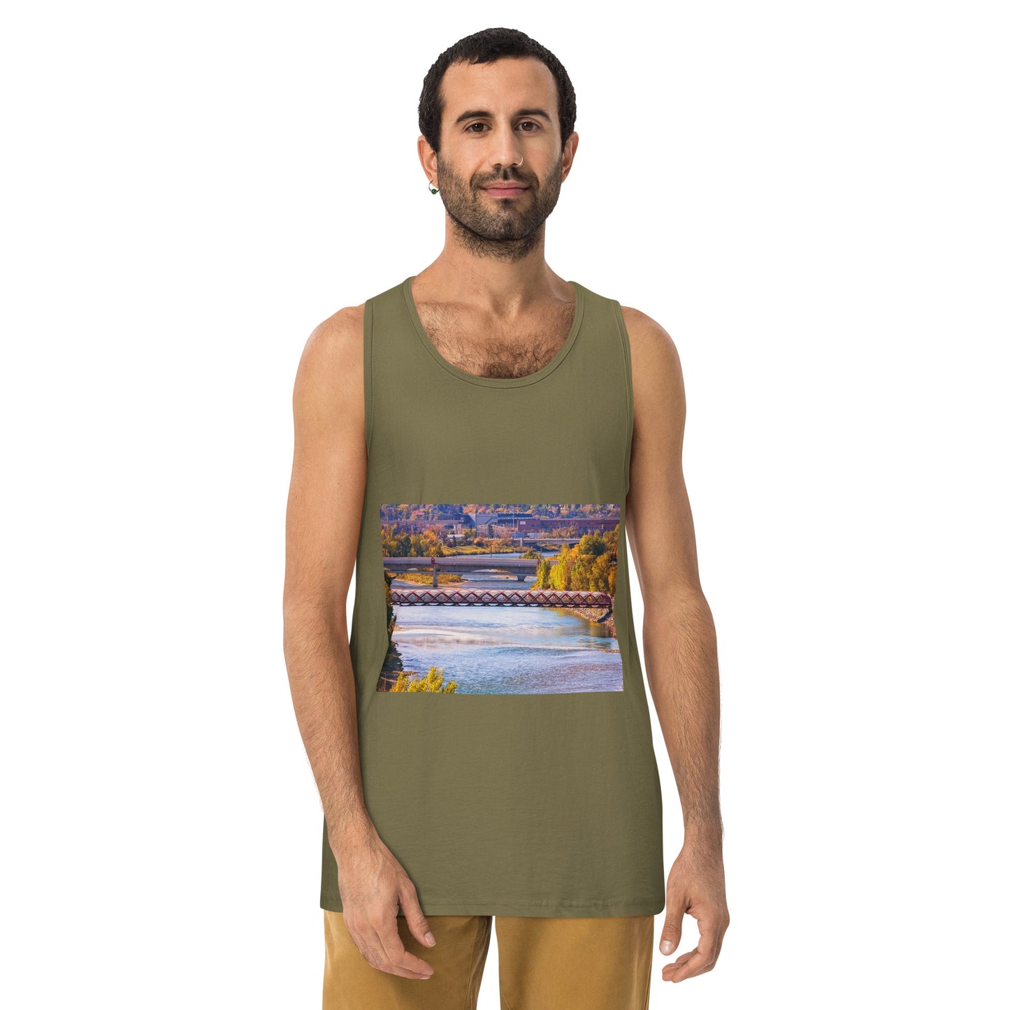 Men’s Premium Tank Top - Peace Bridge McHugh Bluff Fall