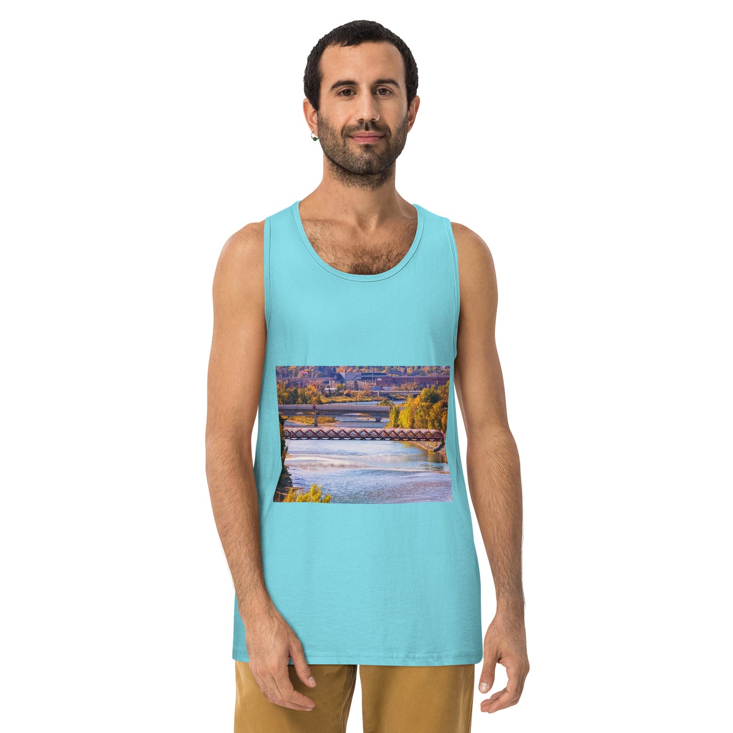 Men’s Premium Tank Top - Peace Bridge McHugh Bluff Fall