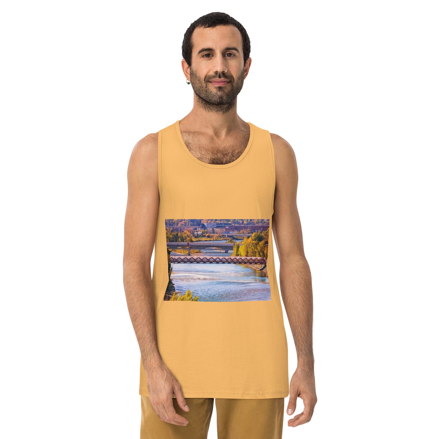 Men’s Premium Tank Top - Peace Bridge McHugh Bluff Fall