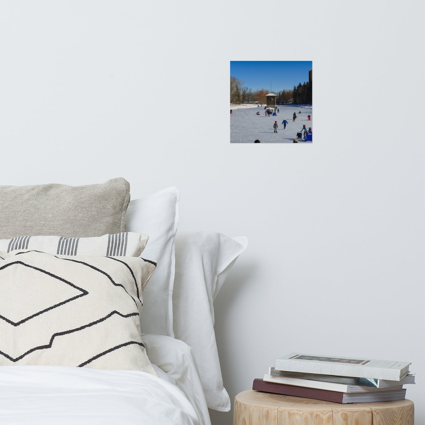 Lustre Poster Print - Bowness Park Lagoon Winter