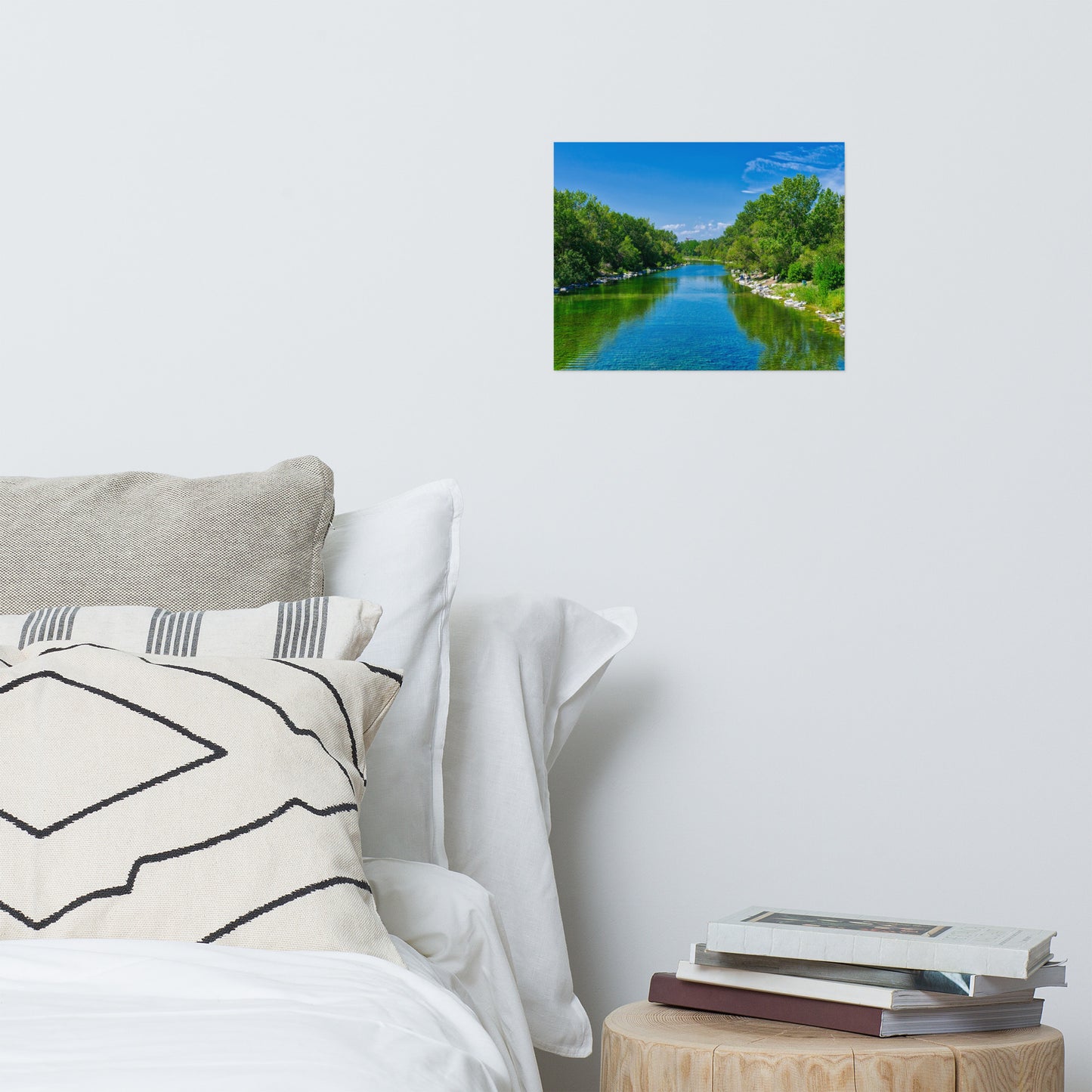 Lustre Poster Print - Bow River South Prince's Island Park HDR