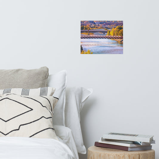 Lustre Poster Print - Peace Bridge McHugh Bluff Fall