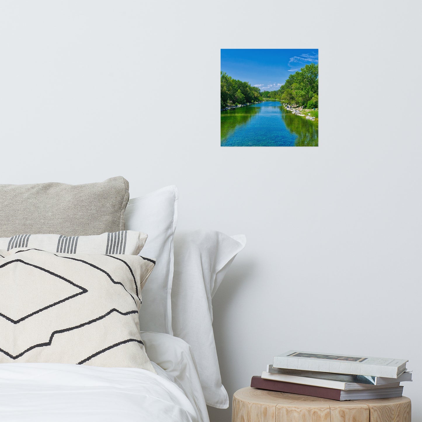 Lustre Poster Print - Bow River South Prince's Island Park HDR
